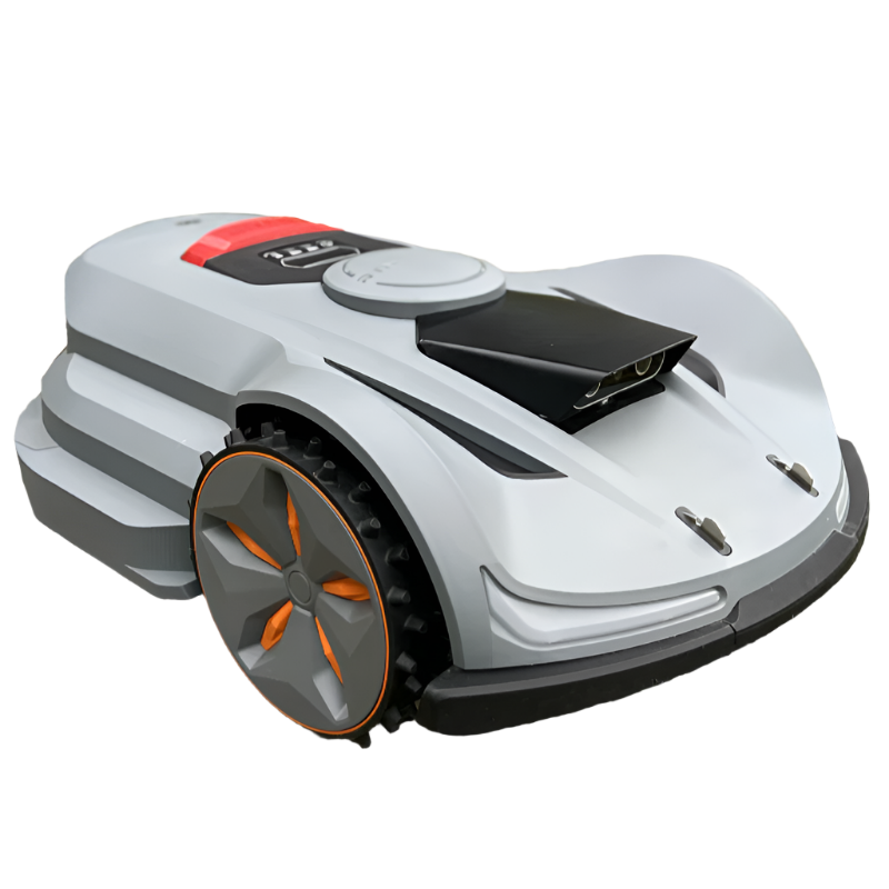 MoeBot Acre Eater Robot Mower with AWD  front corner